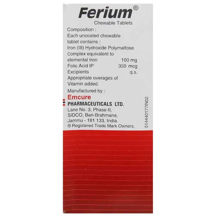 Ferium Chewable Tablet